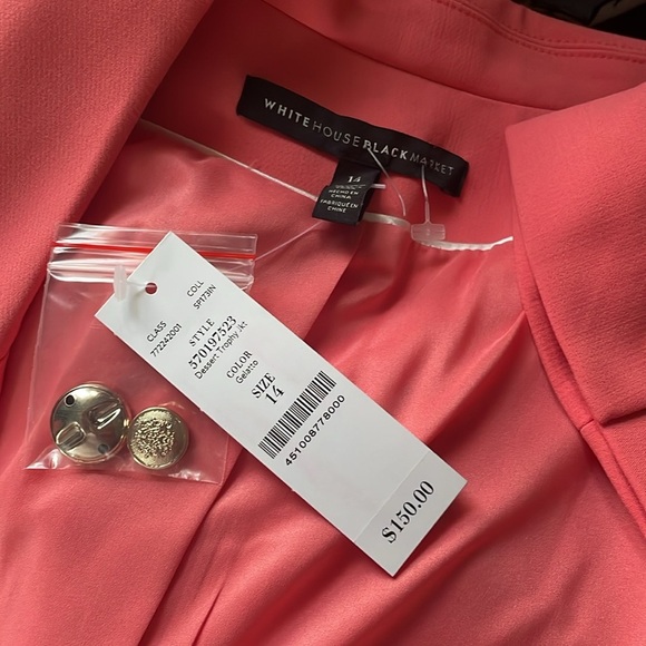 Suit-dress White House Black Market Pink Blazer and matching dress both nwt - Picture 7 of 7